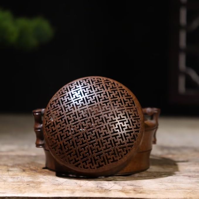 Copper Incense Burner Chinese Brass Incense Holder Traditional Copper Zen Incense Burner Sandalwood Burner Decoration Censer