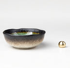 Asayu Japan Low Smoke Incense Gift Set with Incense Holder and Brass Stand, Floral Set (Jasmine & Rose) Incense Sticks with Mini Nature Aquamarine Incense Holder