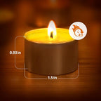 Unscented Palm Tea Lights Candles 300 Pack Bulk, 8 to 9 Hours Long Burning White Tea Lights,Non-Paraffin, Smokeless, Mini Tealight Candles for Wedding, Table Centerpiece, Party, Power Outages