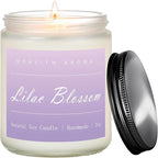 MOASITN Lilac Blossom Spring Soy Candle| Lavender,Lilac,Lemon Scented Candle for Home| Long Burning Aromatherapy Candle| Jar Candel Gift for Women,Men as Birthday,Relaxing,Housewarming Gifts| 7oz