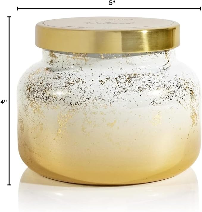 Capri Blue Glimmer Jar Candles - Luxury Holiday Scented Candles for Home - Long Lasting Soy Wax Blend - Scented Holiday & Home Decor - Volcano Signature Jar (19 oz)