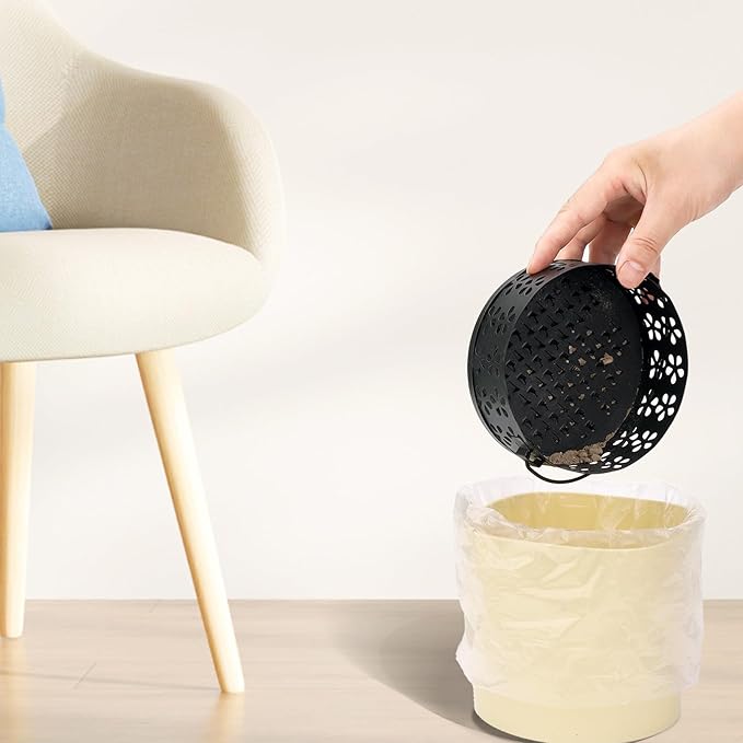 Mosquito Coil Holder Indoor Outdoor Portable Incense Coil Burner for Patio Camping (Black)