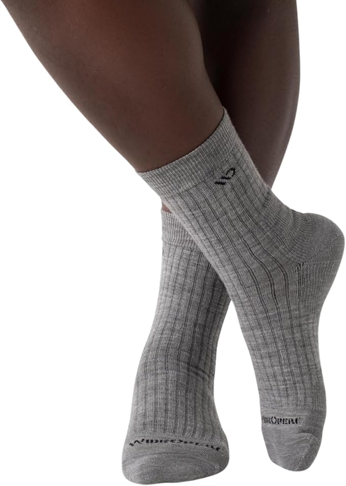 Wide Open Micro Crew Men's Merino Wool Socks - Everyday Wide Socks for Wide Feet
