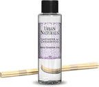 Urban Naturals Reed Diffuser Oil Refill Lavender Cedarwood, Lavender, Cedarwood, Herbal Aromatherapy Blend, 4 oz + Free Reed Sticks, Made in The USA