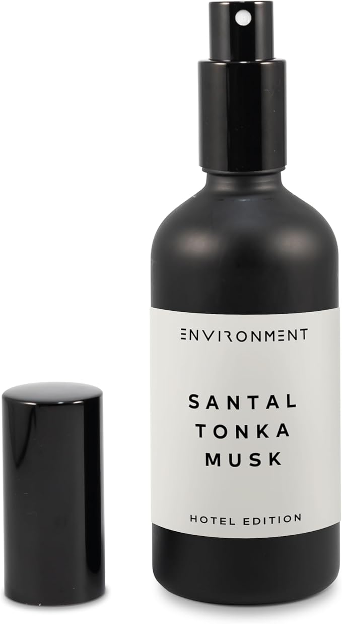 ENVIRONMENT Inspired by 5-Star Hotels 1HT Room Spray, 100ml Air Freshener (Santal | Musk) Home Fragrance Accessories, Room Perfume, Room Deodorizer, Vegan & Cruelty-Free
