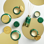 Capri Blue Glimmer Jar Candles - Luxury Holiday Scented Candles for Home - Long Lasting Soy Wax Blend - Scented Holiday & Home Decor - Crystal Pine Oversized Signature Jar (28 oz)