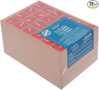 Hosley Set of 72 Unscented Red Votive Candles – Bulk Pack, Clean-Burning, Long-Lasting 10-12 Hour Burn Time – Ideal for Weddings, Home Décor, Spa, and Events