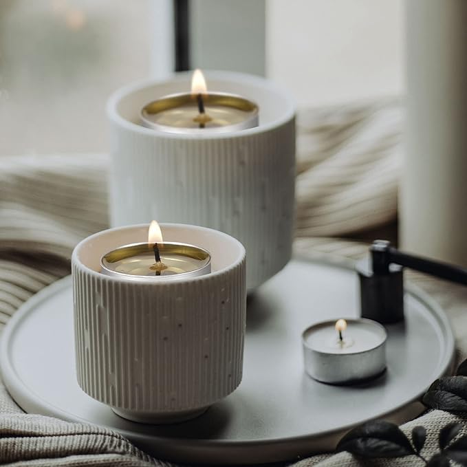 AlterEgo Unscented Tea Lights - 300 Pack Tealight Candles - 4+ Hour Burn Time - Clean-Burning White Palm Smokeless Votive Tealights Candles for Home, Shabbat & Anniversaries (300Packing)