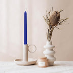 30 Pack Blue Taper Candles - Taper Candles 10 Inch Dripless, Smokeless & Unscented - 8 Hours Long Burning - Ideal for Weddings, Dinner Parties, and Home Decor