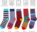 HHX YONLEE Dress Socks 5/6/10 Pairs Crew Argyle Colorful Cotton Novelty Casual Happy Fun