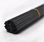 50 Pieces Fiber Reed Diffuser Replacement Refill Sticks for Aroma Fragrance (Black, 12" x4mm)