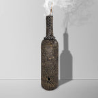 Sermo Glass Smoking Bottle Incense Holder Burner (Dragon - Golden)