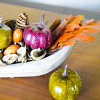 Qingbei Rina Fall Potpourri Bags with Pumpkins, Cinnamon Scented Potpourri Bowl Filler,Thanksgiving Decorative Dried Flowers,Vase Fillers,Farmhouse Bathroom Decor(20oz)