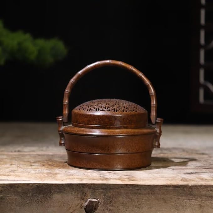 Copper Incense Burner Chinese Brass Incense Holder Traditional Copper Zen Incense Burner Sandalwood Burner Decoration Censer