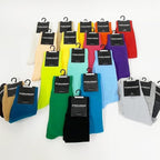 Feraricci Solid Color Casual Dress Socks for Men - Colorful & Comfortable Crew Socks