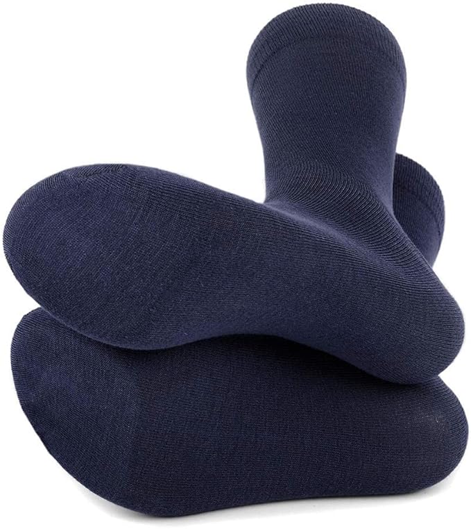 Feraricci Solid Color Casual Dress Socks for Men - Colorful & Comfortable Crew Socks