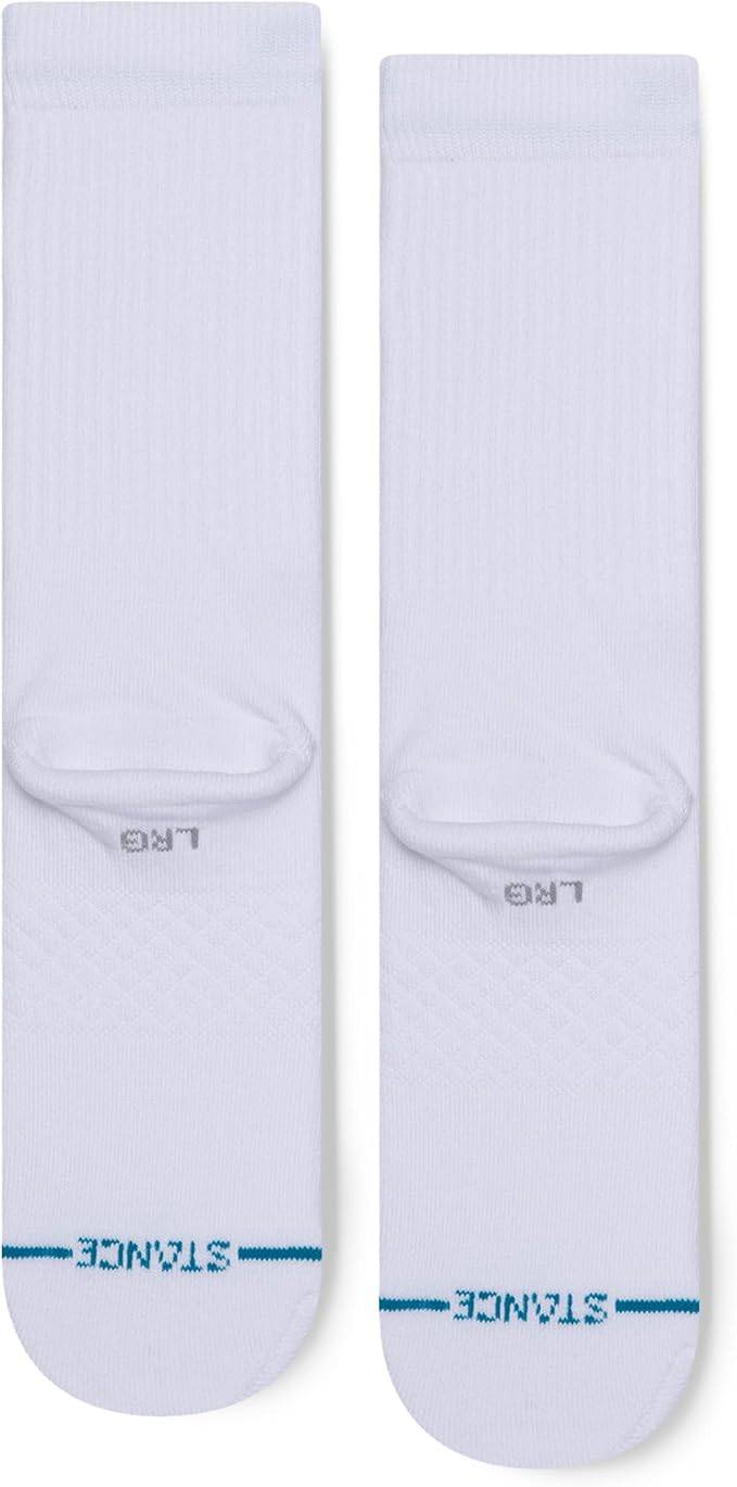 Stance Icon Classic Casual Crew Socks 3-Pack, Cotton Blend and Cushioning Arch Support