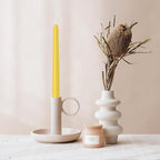 4 Pack Yellow Taper Candles - Taper Candles 10 Inch Dripless, Smokeless & Unscented - 8 Hours Long Burning - Ideal for Weddings, Dinner Parties, and Home Decor