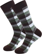 HHX YONLEE Dress Socks 5/6/10 Pairs Crew Argyle Colorful Cotton Novelty Casual Happy Fun