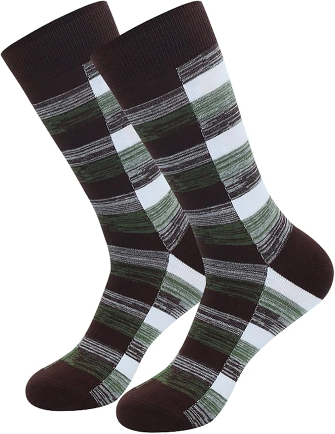 HHX YONLEE Dress Socks 5/6/10 Pairs Crew Argyle Colorful Cotton Novelty Casual Happy Fun