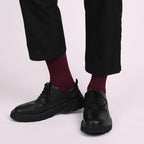 SERISIMPLE Men's Dress Socks - Bamboo Viscose Thin Ribbed Knit, Silky & Soft, Lightweight Business Crew Socks 5 Pairs