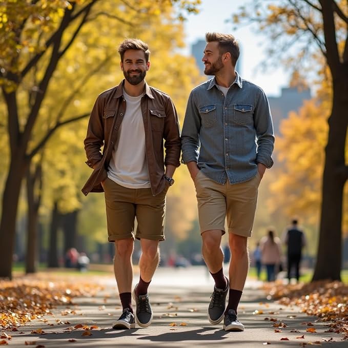 7BigStars Mens Dress Socks – 4 Pack Bamboo Crew Fit, Solid or Patterned, Thin Seamless Breathable Business