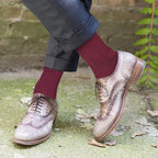 Feraricci Solid Color Casual Dress Socks for Men - Colorful & Comfortable Crew Socks
