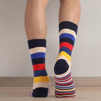 DRASEX Men's Dress Socks Funky Colorful Pattern Cotton Novelty Casual Crew Socks