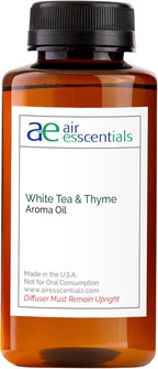 White Tea & Thyme Aroma Oil, Essential Oils Blend for Diffusers & Scent Machines, Rose Petals, Thyme & Balsam, Aromatherapy, Cold Air Diffuser Compatible, 300 mL