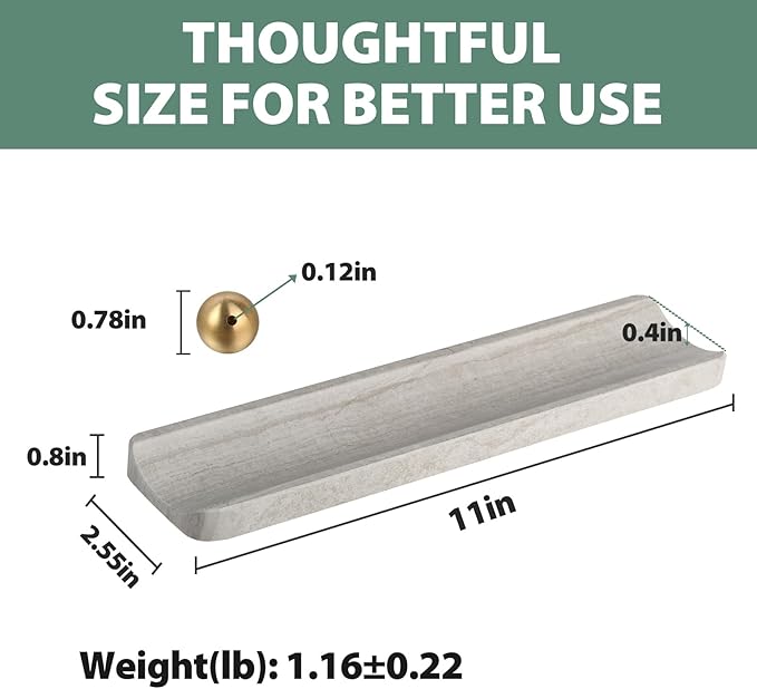 Koville Natural Marble Incense Holder, Incense Holders for Sticks, Incense Burner Holder, Ideal for Meditation and Relaxing, Easy to Clean(White Wooden)