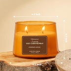 Folkulture Fall Scented Candle | Large 8.81 Oz - Pumpkin Spice| Two Wick Soy Candles | Autumn Non Toxic Candles for Relaxing | Long Lasting for Aromatherapy | Thanksgiving & Holiday Gifts for Women