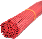 50 Pieces Fiber Reed Diffuser Replacement Refill Sticks for Aroma Fragrance (Red, 12" x3mm)