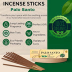 Bless-International-Palo-Santo 100%-Natural-Handmade-Incense-Sticks Organic-Chemicals-Free-for-Relaxation-Positivity-Yoga-Meditation 12-Inches-1-Hour-Plus-Burning-Time-75-Sticks-7-OZ