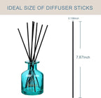 HOSSIAN 50pcs Reed Diffuser Sticks - Wood Rattan-Reed Sticks -Essential Oil Aroma Diffuser Sticks- Spa-Aromatherapy(Black7.87/20cm)