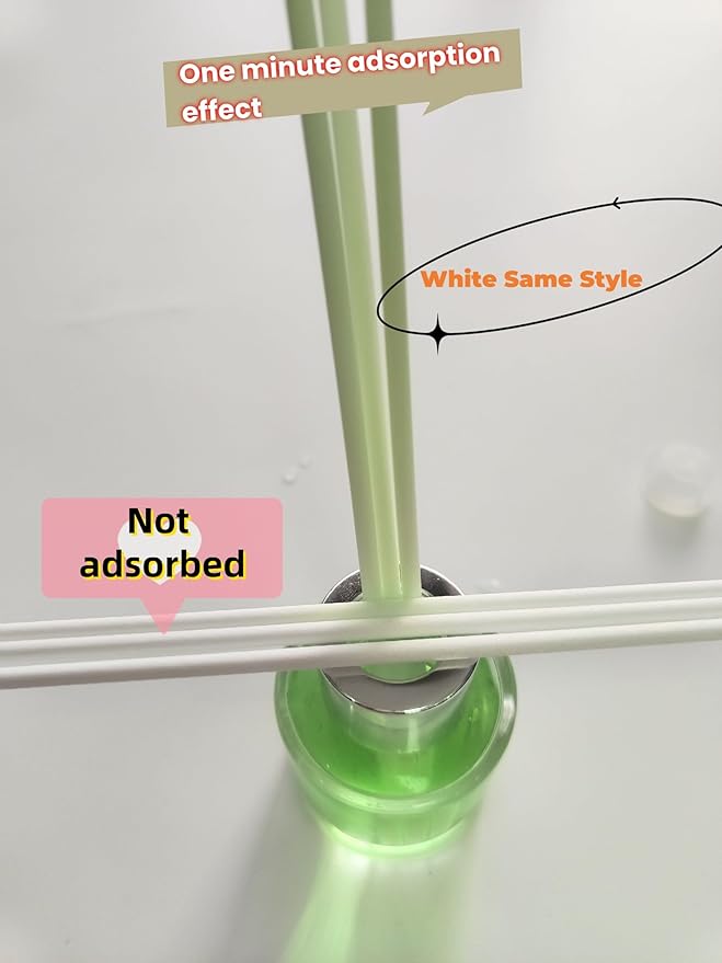 100 Pcs Black Reed Fiber Diffuser Sticks,Diameter 3.5mm, Length 190mm (7.48 inches), Suitable for Various Essential Oils and Perfume, Lasting, Stable and Diffusing Fragrance