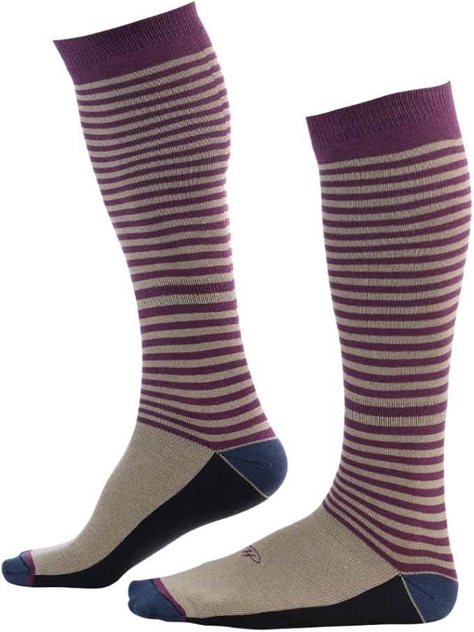 Pierre Henry Over the Calf Socks for Men (3 pairs) | Cotton Over the Calf Dress Socks | Long Socks Designed to Stay up 12+ hr