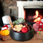 Qingbei Rina Christmas Potpourri Bags, Apple Scented Potpourri Bowl Filler, Red Decorative Dried Flowers, Home Fragrance Sachet, Winter Vase Fillers, Holiday Bathroom Decor (20oz)