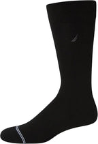 Nautica Mens Dress Socks - 5 Pack Breathable Comfort Stretch Crew-Length Work Socks for Men for Business Formal Wear (6-12.5)