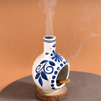 Handmade Ceramic Palo Santo Holder Burner - Mini Chimenea Incense Dish for Palo Santo and Sticks - Sage Holder for Meditation Decor