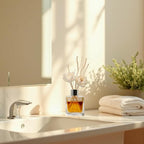 Reed Diffuser Sticks Set of 12, Natural Paper Material, Flower Diffusers for Home Bathroom and Bedroom Decor