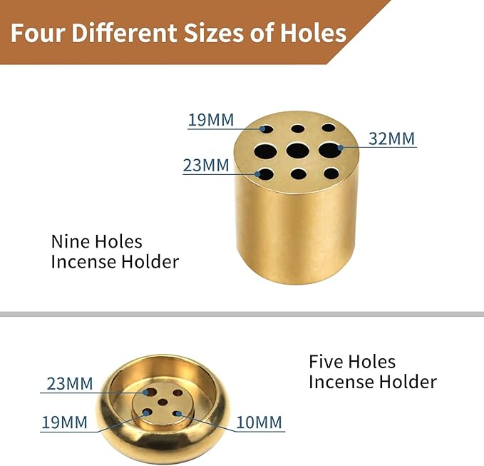 Vrupin Natural Marble Incense Burner, Handmade Incense Stick Incense Burner Reflux Burner, Ideal for use in Meditation, Incense Smokers and Decoration. (Grey)