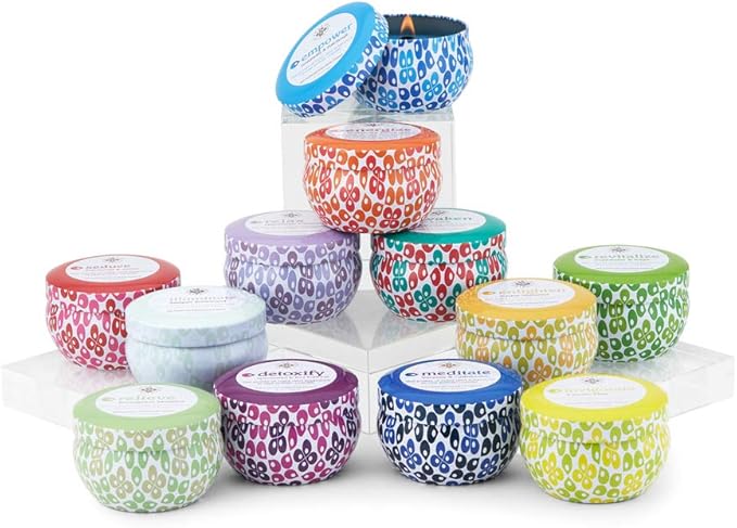 Root Candles Seeking Balance Wood Wick Spa Candle Aromatherapy Candles, 4-Ounce Travel Tin, Relieve: Eucalyptus Menthol