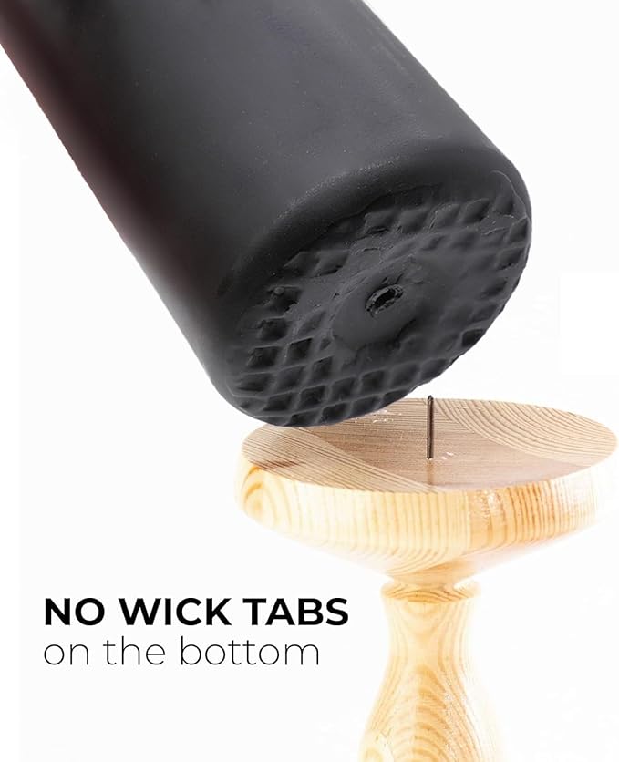 Set of 20| 2 “x4” Tall Black Pillar Candles, Unscented. Buy Bulk. Great for Home Decor, Weddings, Emergency Lights, Spas, Parties, Halloween.
