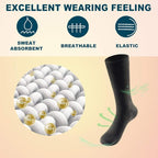 LIXIA Men's Thin Merino Wool Socks, Cozy Winter Warm Breathable Mid-calf Casual Dress Liners 3/6 Pairs Pack