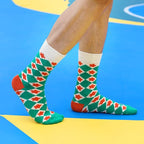 DRASEX Men's Dress Socks Funky Colorful Pattern Cotton Novelty Casual Crew Socks
