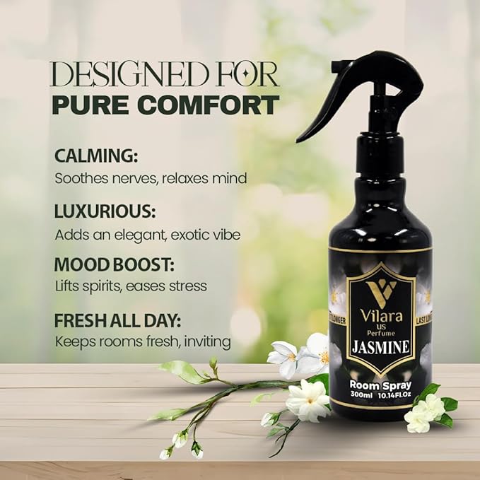 Room Spray Freshener - Long-Lasting Luxury Scents - Room and Linen Spray for Bedding, Sheets, Fabric, Furniture for Aromatherapy - 10.14 fl oz (Multipack 3:Mango,Jasmine,Spring)