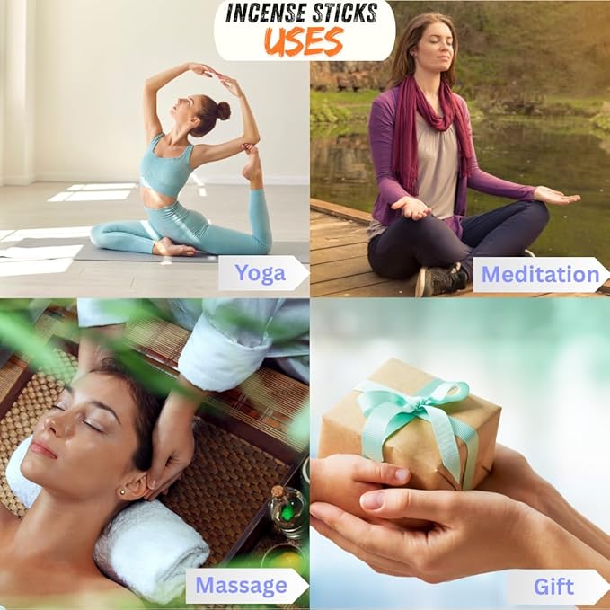 Bless-International-Palo-Santo 100%-Natural-Handmade-Incense-Sticks Organic-Chemicals-Free-for-Relaxation-Positivity-Yoga-Meditation 12-Inches-1-Hour-Plus-Burning-Time-75-Sticks-7-OZ