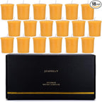 18PCS Pure Natural Beeswax Votive Candles Bulk, Unscented Handmade Candles for Home Décor, Room, Party, Spa, Gift - 15 Hour Burn Time