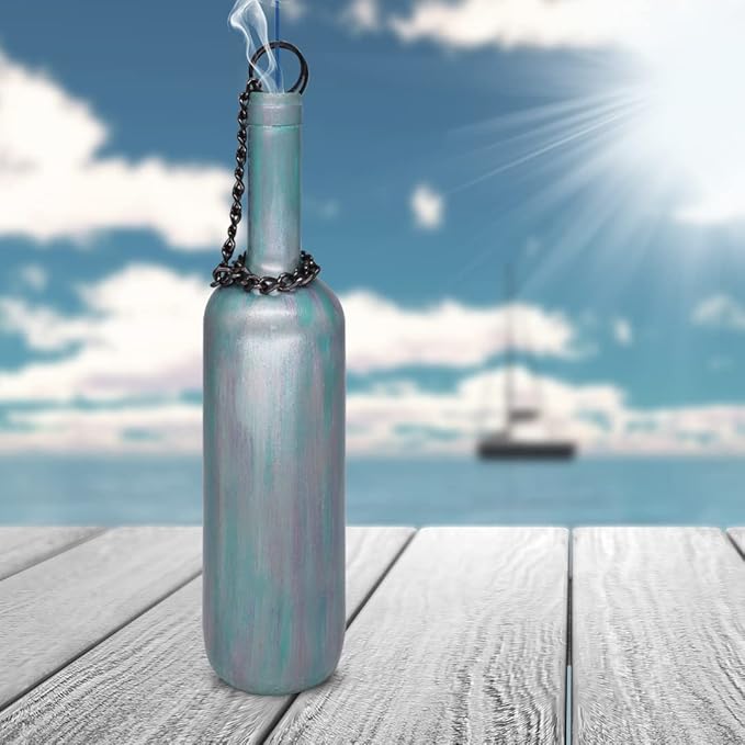 Sermo Glass Smoking Bottle Incense Holder Burner (Opally)