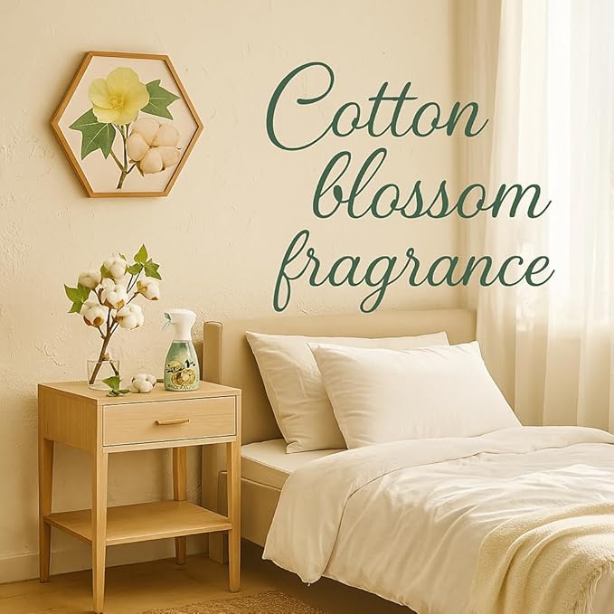 Room Fragrance Air Freshener Spray Concentrated Bathroom, Kitchen, Car, or Office Deodorizer, U.S.- Made by AP Fragrance (Cotton Blossom)
